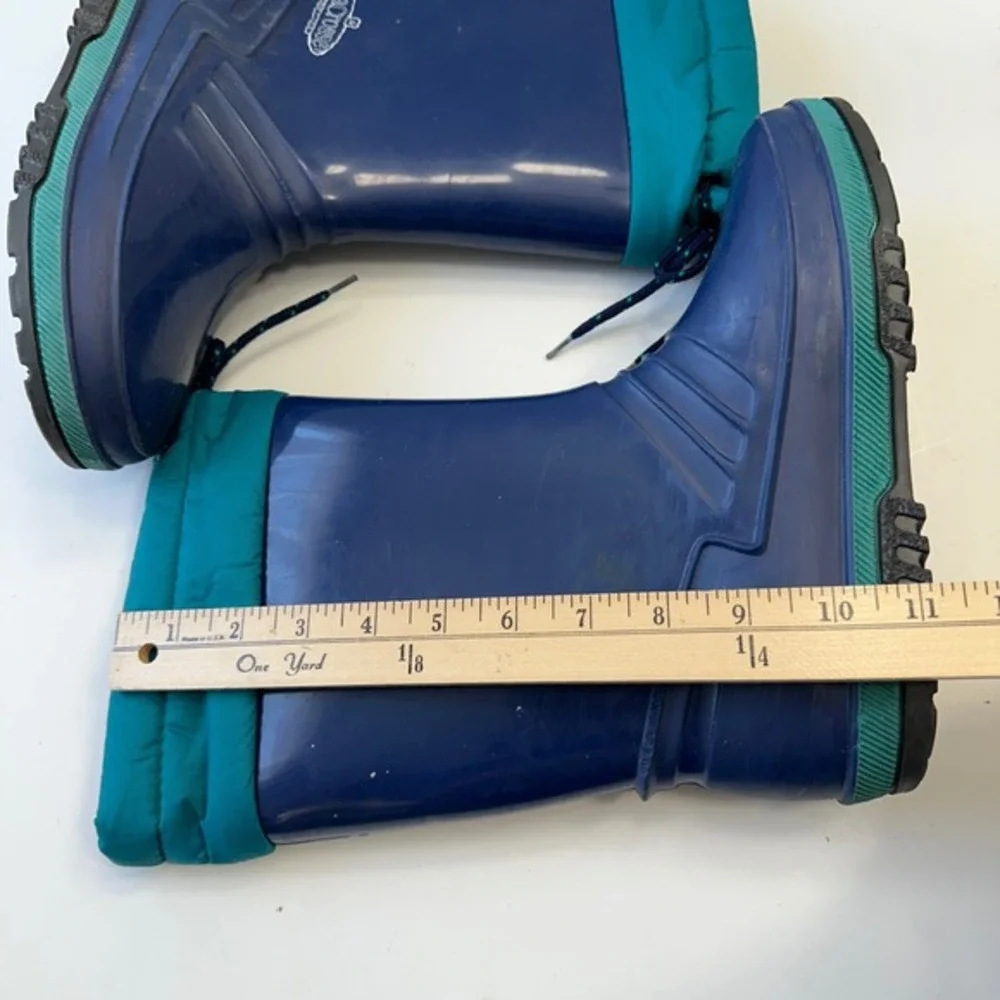 Vintage LaCrosse Winter Snow‎ Boots Insulated Waterproof Blue Teal Kids Size 5